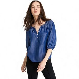 On 34th Women's Elbow-Length Balloon-Sleeve Top in Size Medium